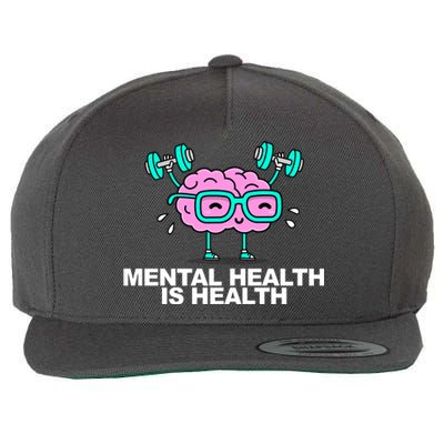 Mental Health Is Health Brain Workout Wool Snapback Cap