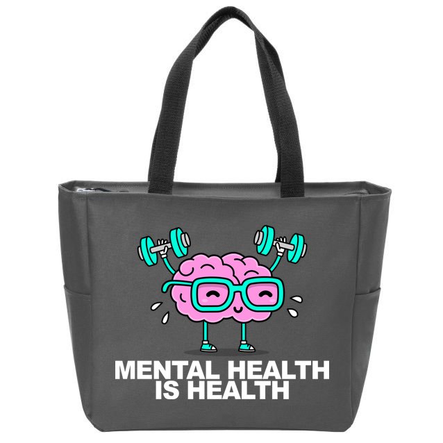 Mental Health Is Health Brain Workout Zip Tote Bag