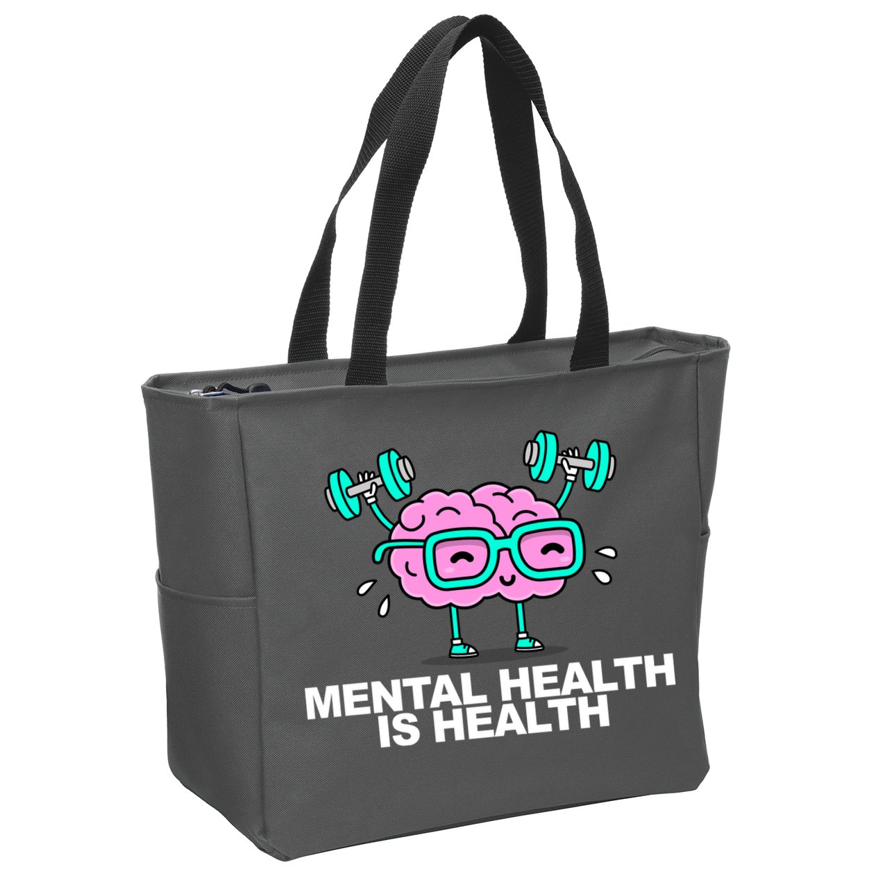 Mental Health Is Health Brain Workout Zip Tote Bag
