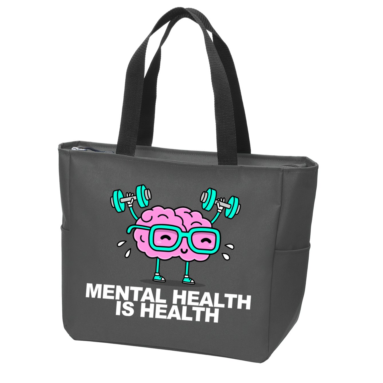 Mental Health Is Health Brain Workout Zip Tote Bag