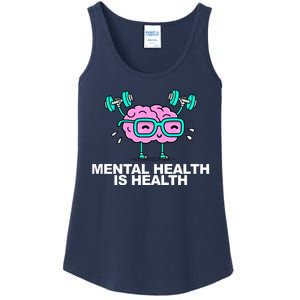 Mental Health Is Health Brain Workout Ladies Essential Tank