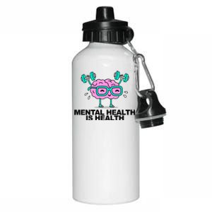 Mental Health Is Health Brain Workout Aluminum Water Bottle