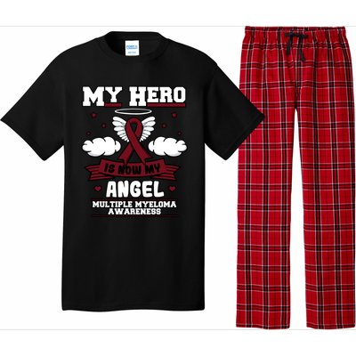 My Hero Is Now My Angel Multiple Myeloma Awareness Support Gift Pajama Set