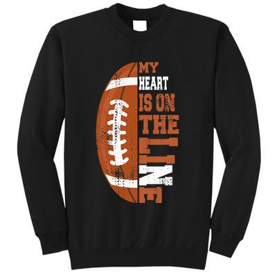 My Heart is on the Line Football Sweatshirt