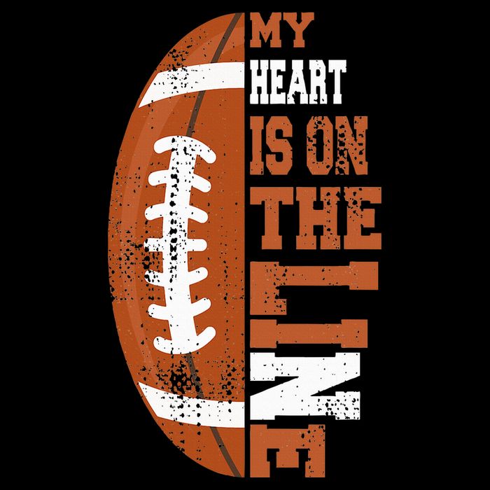 My Heart is on the Line Football Mesh Reversible Basketball Jersey Tank