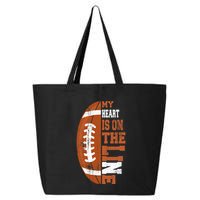 My Heart is on the Line Football 25L Jumbo Tote