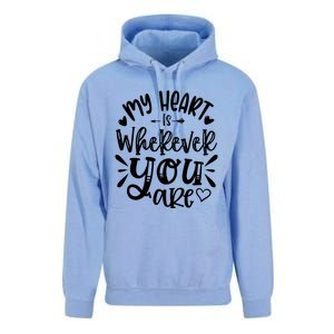 My Heart Is Wherever You Are Gift Unisex Surf Hoodie