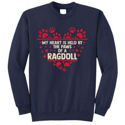 My Heart Is Held By The Paws Of A Ragdoll Cat Sweatshirt