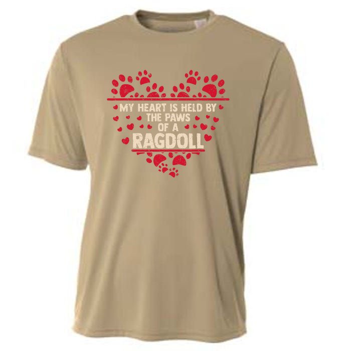 My Heart Is Held By The Paws Of A Ragdoll Cat Cooling Performance Crew T-Shirt