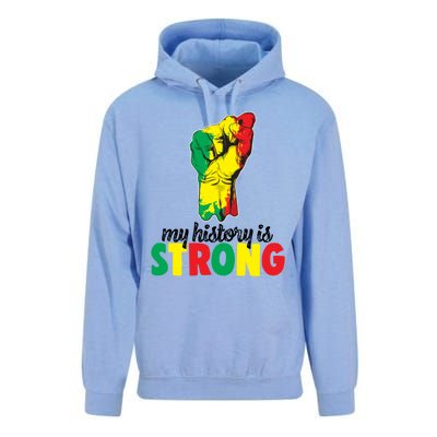 My History Is Strong Junetheen Black History Power African Gift Unisex Surf Hoodie