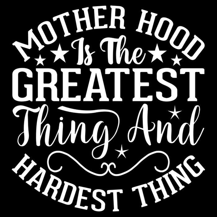 Mother Hood Is The Greatest Thing And The Hardest Thing Pom Pom 12in Knit Beanie