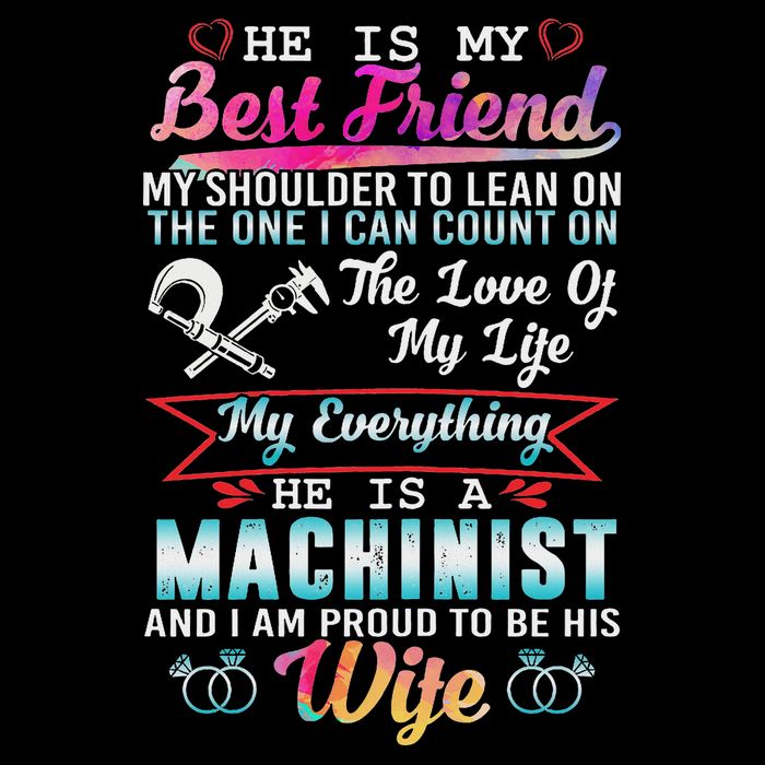 My Husband Is A Machinist And I Am Proud To Be His Wife Wool Snapback Cap
