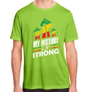 My History Is Strong Melanin Sista Bruh Power Cool Gift Adult ChromaSoft Performance T-Shirt