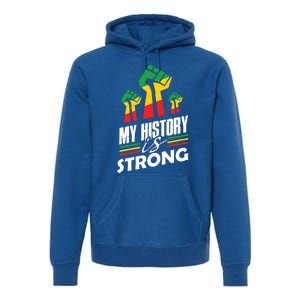 My History Is Strong Melanin Sista Bruh Power Cool Gift Premium Hoodie