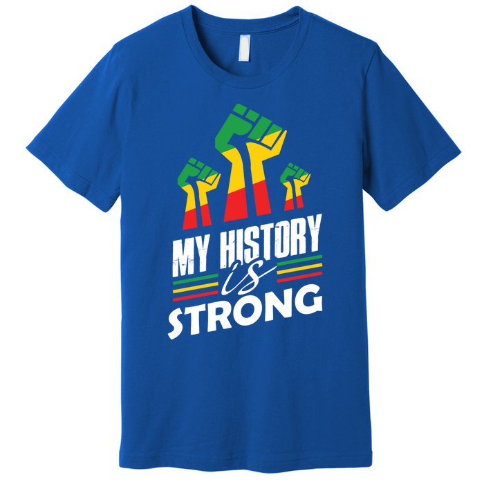 My History Is Strong Melanin Sista Bruh Power Cool Gift Premium T-Shirt