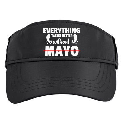 Mayo Hater I Hate Mayonnaise Adult Drive Performance Visor
