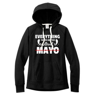 Mayo Hater I Hate Mayonnaise Women's Fleece Hoodie