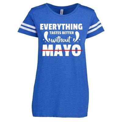 Mayo Hater I Hate Mayonnaise Enza Ladies Jersey Football T-Shirt