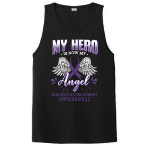 My Hero Is Now My Angel Multiple System Atrophy Advocate Great Gift PosiCharge Competitor Tank