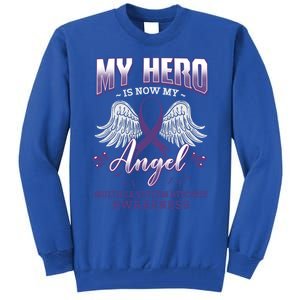 My Hero Is Now My Angel Multiple System Atrophy Advocate Great Gift Tall Sweatshirt