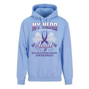 My Hero Is Now My Angel Multiple System Atrophy Advocate Great Gift Unisex Surf Hoodie