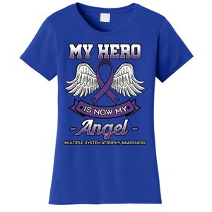 My Hero Is Now My Angel Multiple System Atrophy Disorder Gift Women's T-Shirt