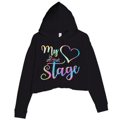 My Heart Is On That Stage For Dance Mom Crop Fleece Hoodie