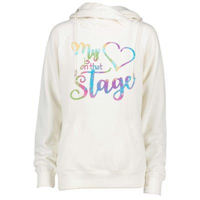 My Heart Is On That Stage For Dance Mom Womens Funnel Neck Pullover Hood