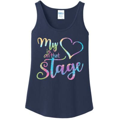 My Heart Is On That Stage For Dance Mom Ladies Essential Tank