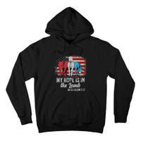 My Hope Is In The Lamb Scripture Elephant Donkey Us Flag Tall Hoodie