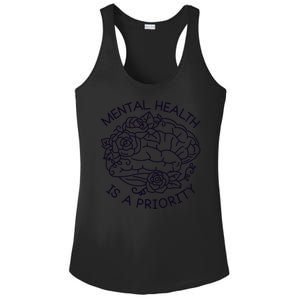 Mental Health Is A Priority Ladies PosiCharge Competitor Racerback Tank