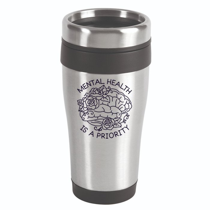 Mental Health Is A Priority 16oz Travel Tumbler