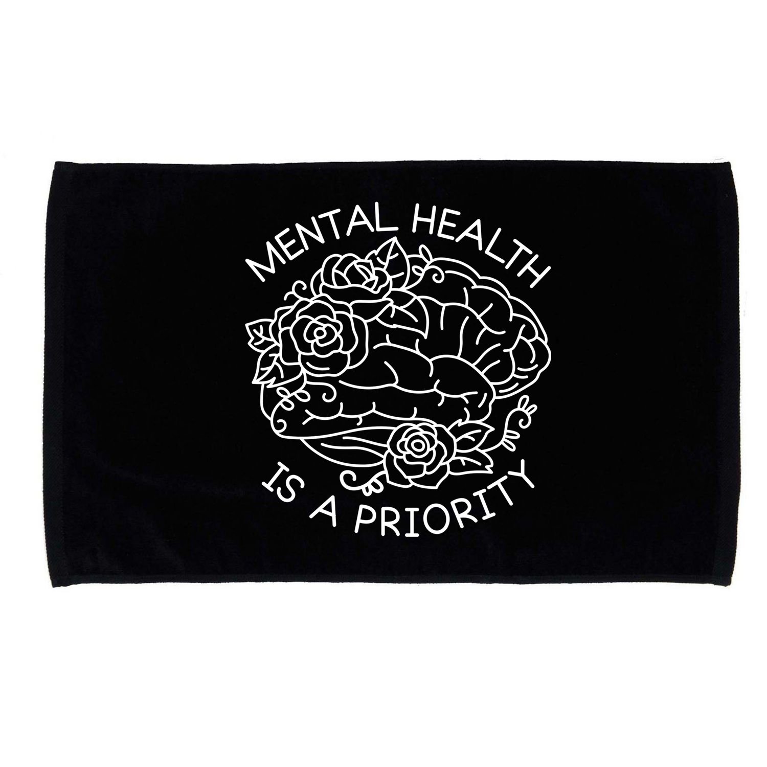 Mental Health Is A Priority Microfiber Hand Towel