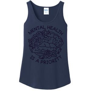 Mental Health Is A Priority Ladies Essential Tank