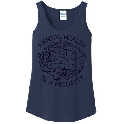 Mental Health Is A Priority Ladies Essential Tank