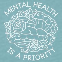 Mental Health Is A Priority Sueded Cloud Jersey T-Shirt