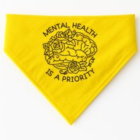 Mental Health Is A Priority USA-Made Doggie Bandana