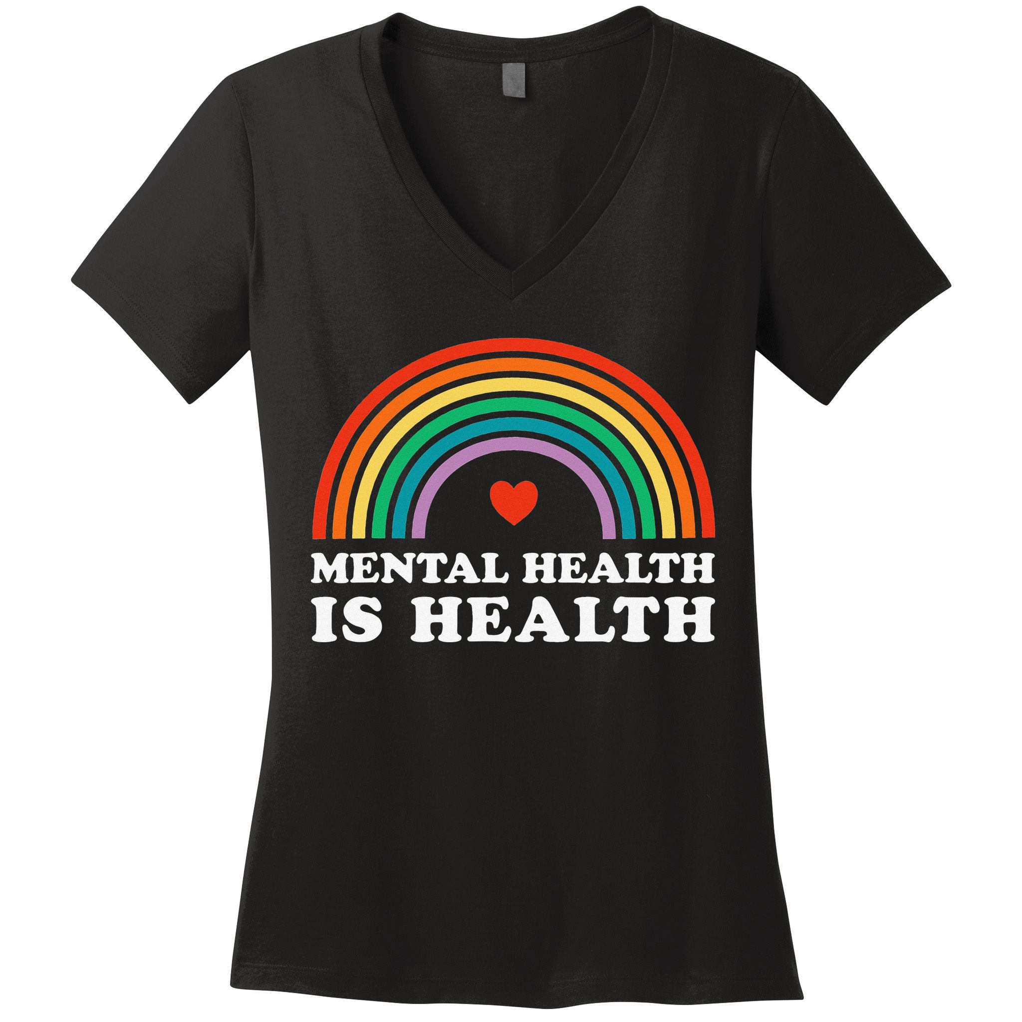 Mental Health Is Health Awareness Psychology Counseling Women's V-Neck T-Shirt