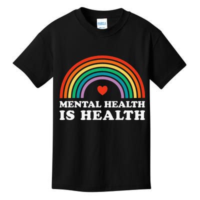 Mental Health Is Health Awareness Psychology Counseling Kids T-Shirt