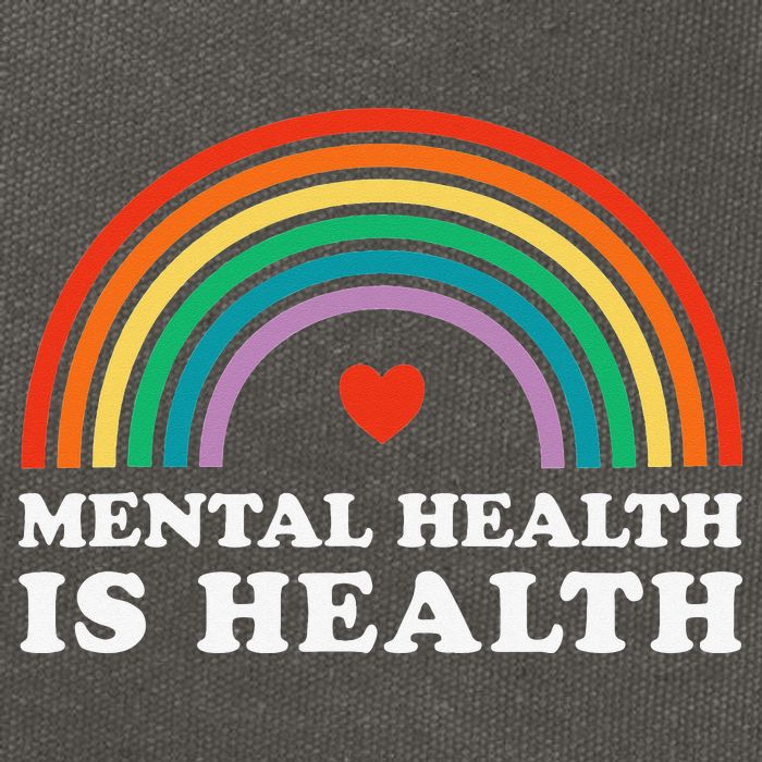 Mental Health Is Health Awareness Psychology Counseling Cotton Canvas Backpack