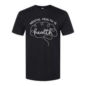 Mental Health Is Health Cute Brain Mental Health Awareness Softstyle CVC T-Shirt