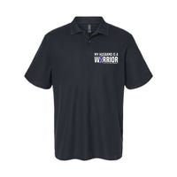 My Husband Is A Warrior Testicular Cancer Awareness Softstyle Adult Sport Polo