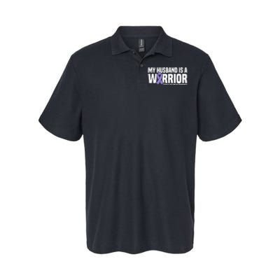 My Husband Is A Warrior Testicular Cancer Awareness Softstyle Adult Sport Polo