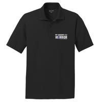 My Husband Is A Warrior Testicular Cancer Awareness PosiCharge RacerMesh Polo