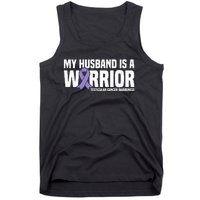 My Husband Is A Warrior Testicular Cancer Awareness Tank Top