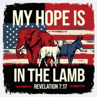 My Hope Is In The Lamb Jesus 2024 Election Cool Comfort Performance Bucket Hat