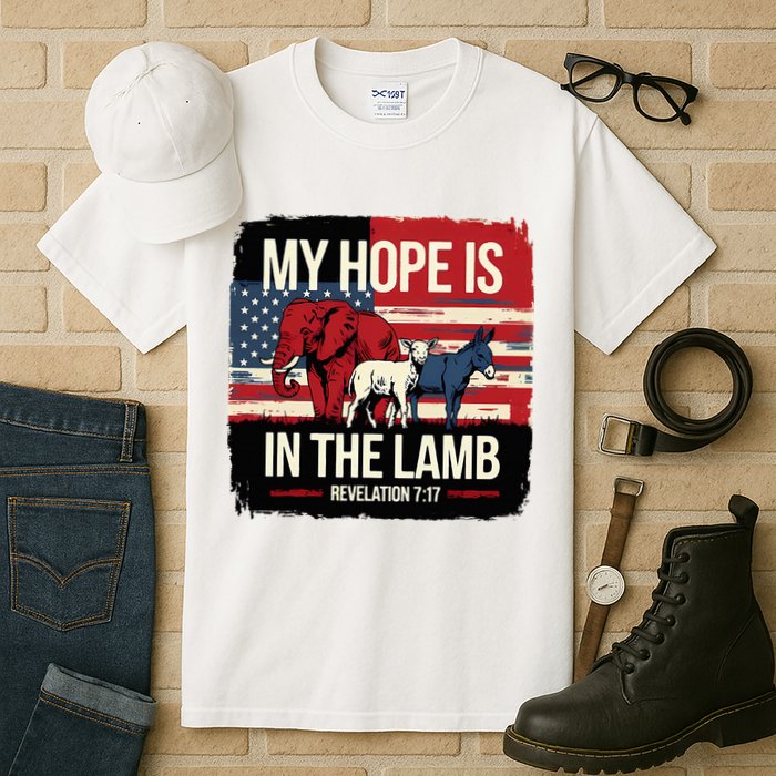 My Hope Is In The Lamb Jesus 2024 Election Tall T-Shirt