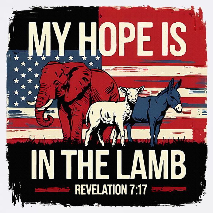 My Hope Is In The Lamb Jesus 2024 Election Tall T-Shirt
