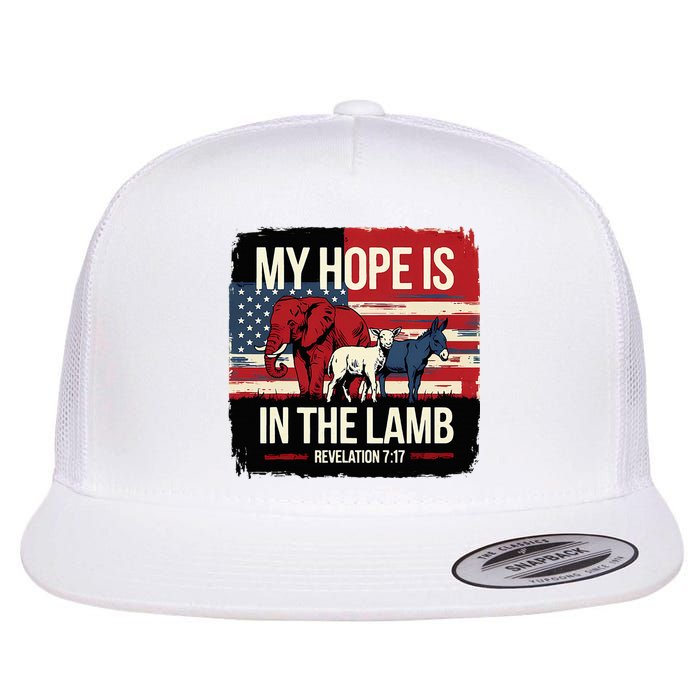 My Hope Is In The Lamb Jesus 2024 Election Flat Bill Trucker Hat
