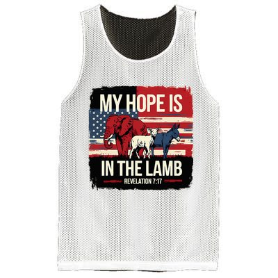 My Hope Is In The Lamb Jesus 2024 Election Mesh Reversible Basketball Jersey Tank